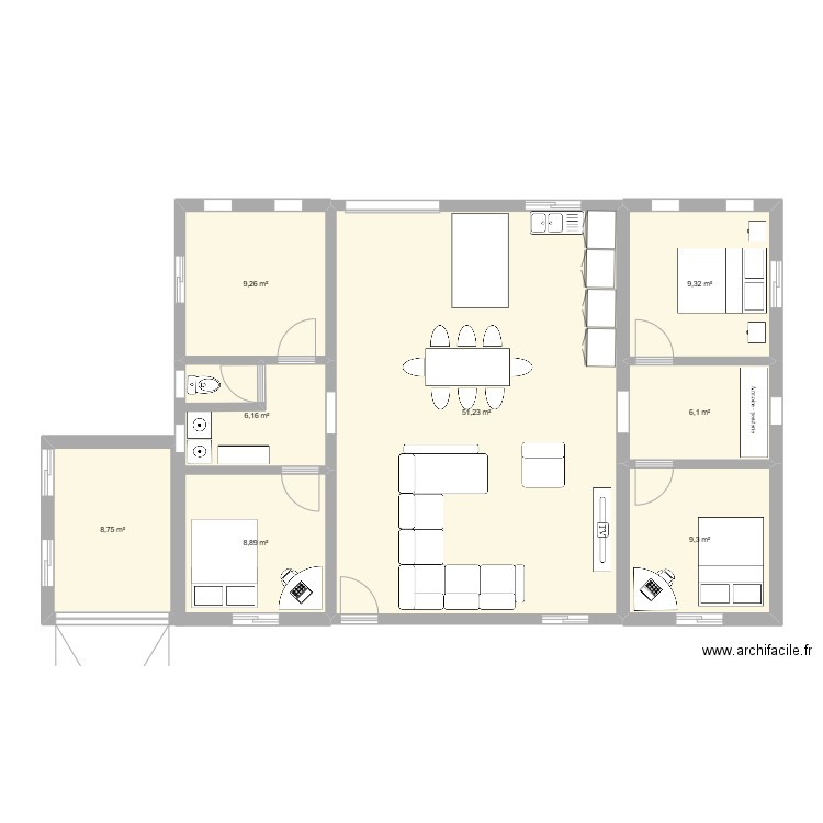 Mobile Home. Plan de 0 pièce et 0 m2