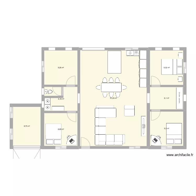 Mobile Home. Plan de 