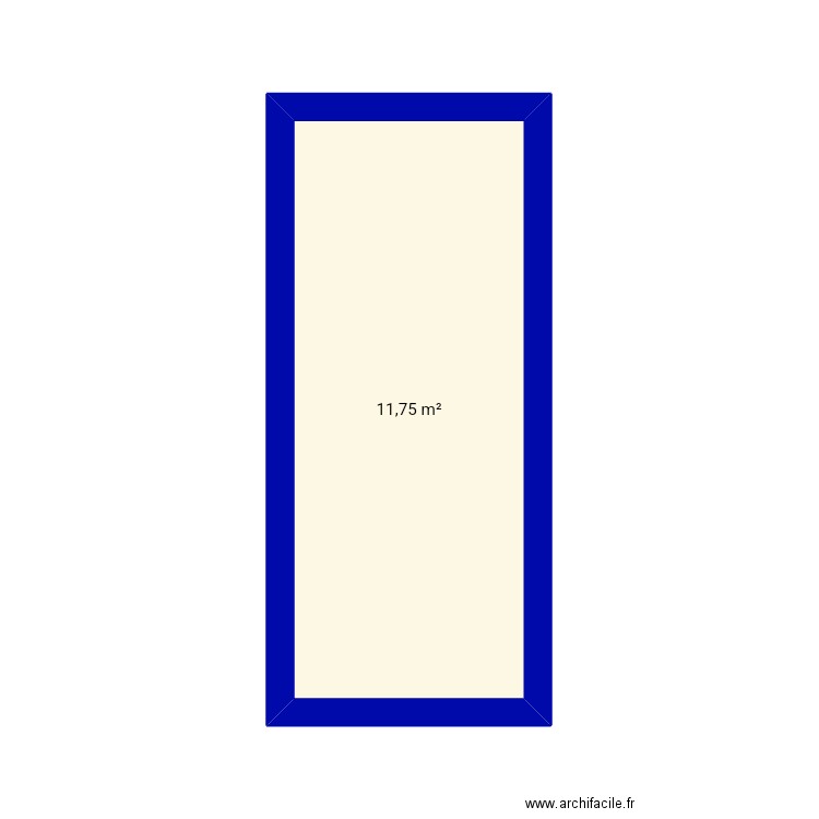 Cuisine. Plan de 1 pièce et 12 m2
