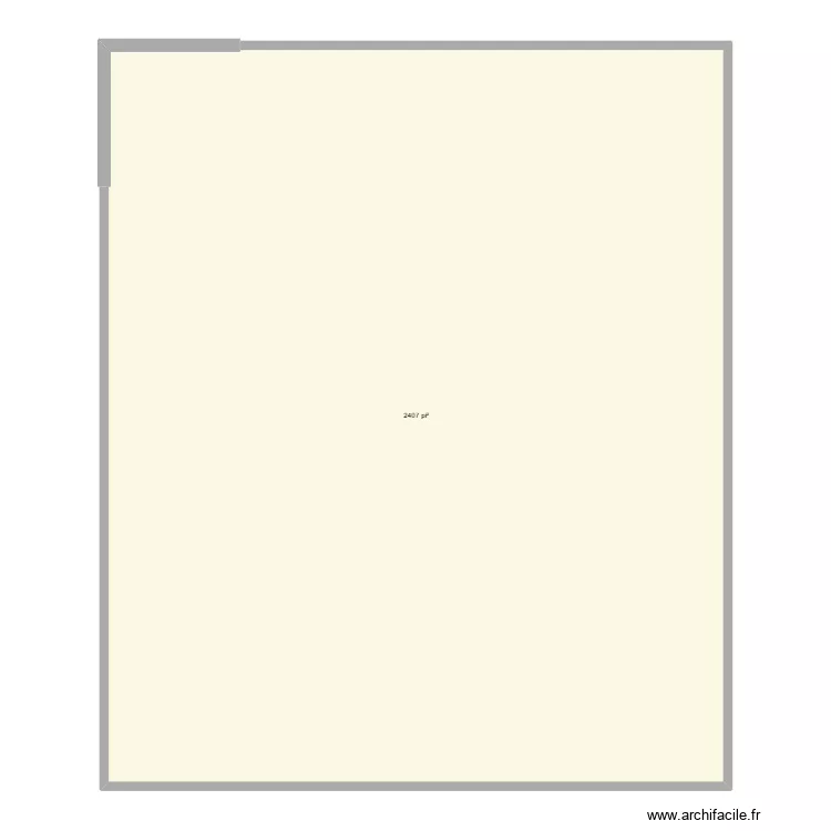 chop 1. Plan de 1  et 224 m²