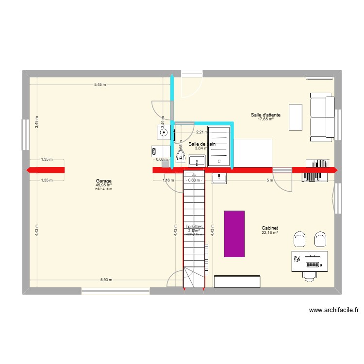 Cabinet de naturopathie. Plan de 0 pièce et 0 m2