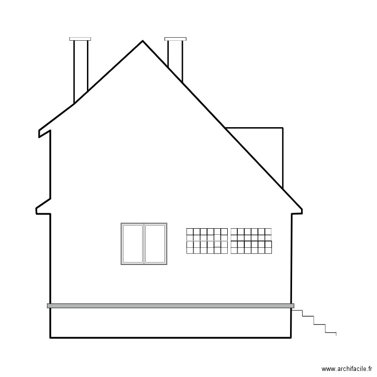 PIGNON GAUCHE 2_URBANISME. Plan de 1 pièce et 43 m2