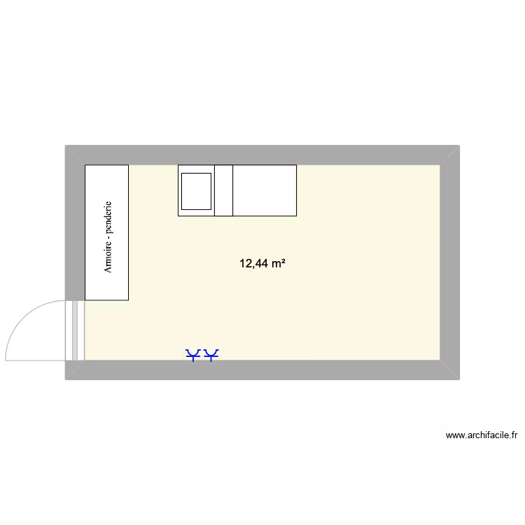 Chambre 1 . Plan de 