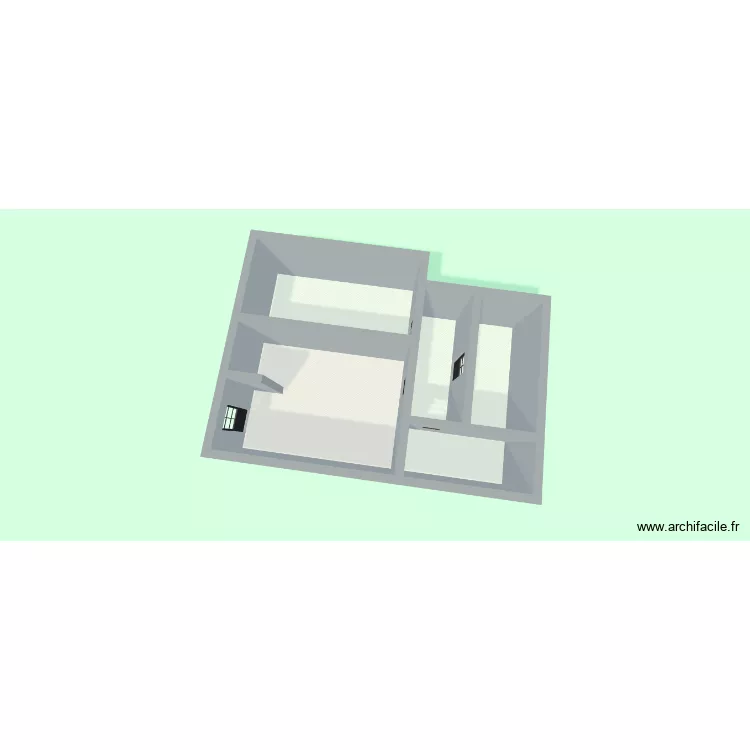 agnes. Plan de 5  et 53 m²