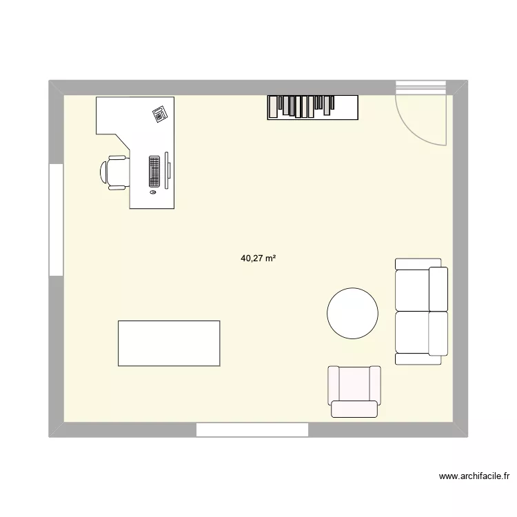 bureau. Plan de 1 et 40 m² bureau. Plan de 1 et 40 m²