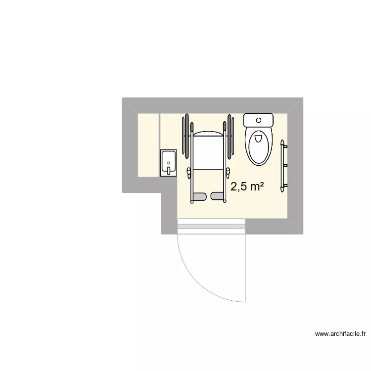 SALLE DES FETES. Plan de 