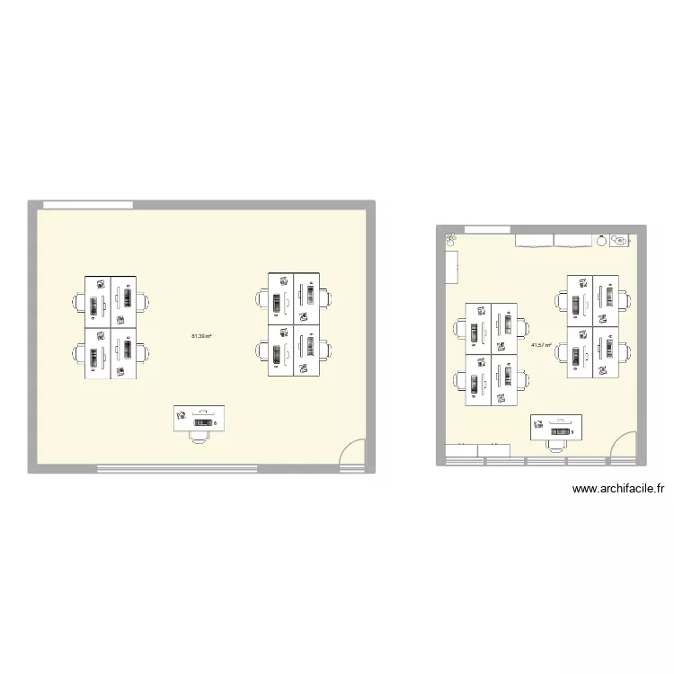 Bureau REPA. Plan de 2 pièces et 123 m² Bureau REPA. Plan de 2 pièces et 123 m²