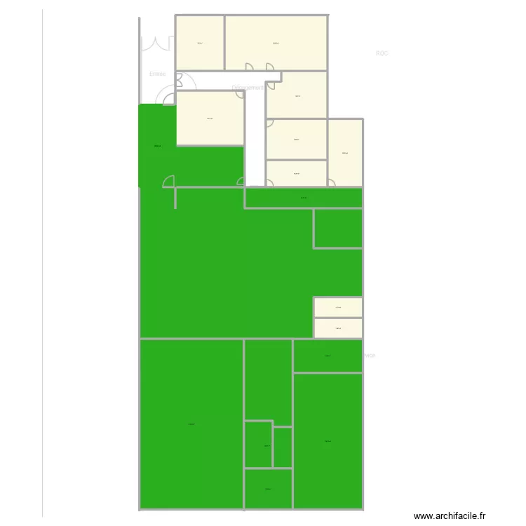 relevé de surface. Plan de 17 Pièces et 1181 m² relevé de surface. Plan de 17 Pièces et 1181 m²
