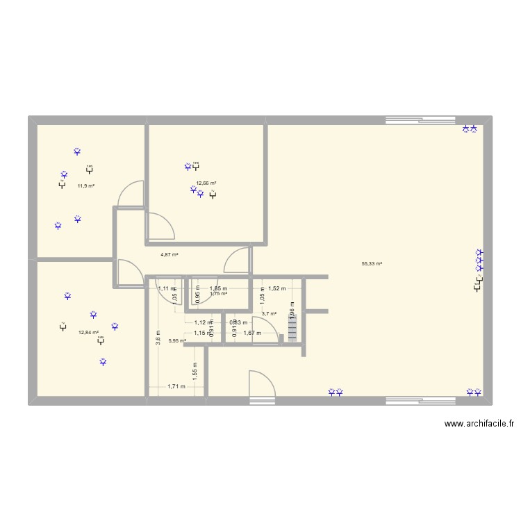 anthony. Plan de 8 pièces et 109 m2