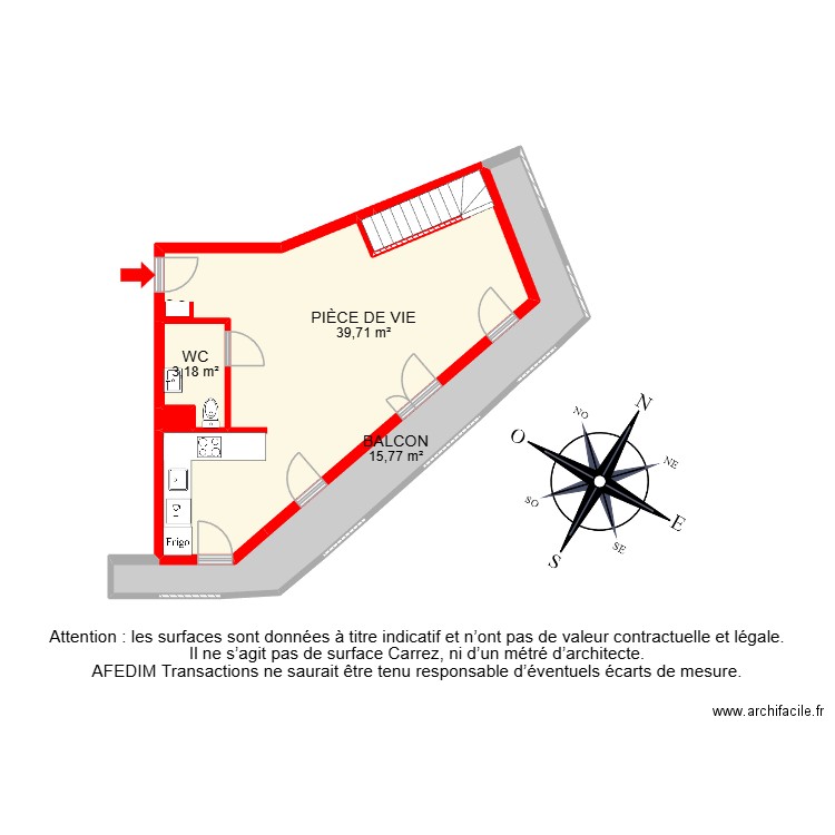 BI 15624. Plan de 14 pièces et 120 m2