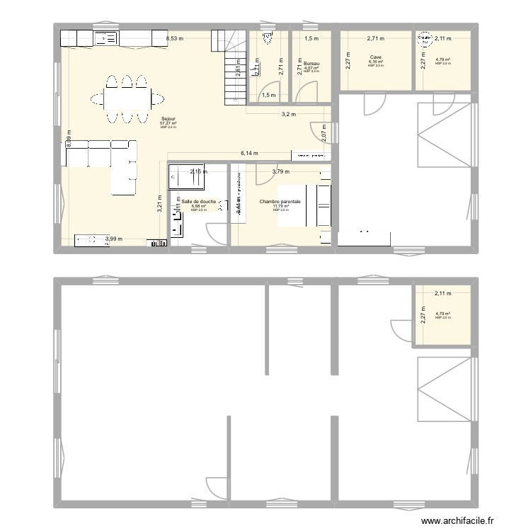 Rez de chaussée. Plan de 0 pièce et 0 m2