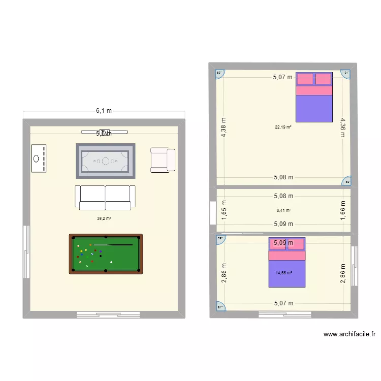 St G Longi&egrave;re 2. Plan de 4  et 84 m²