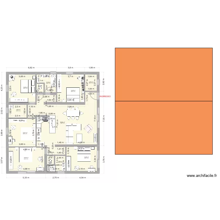 CRIS 0. Plan de 12  et 147 m²