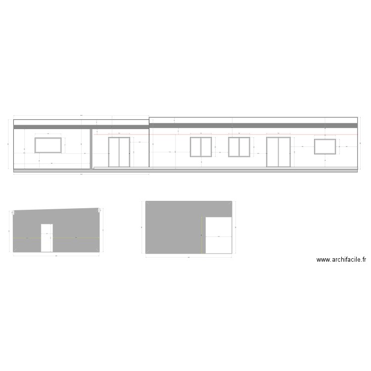 MACON FACADE OUEST. Plan de 2 pièces et 39 m2