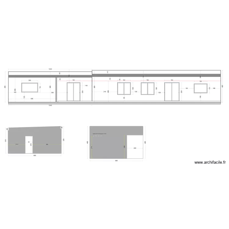 MACON FACADE OUEST. Plan de MACON FACADE OUEST. Plan de