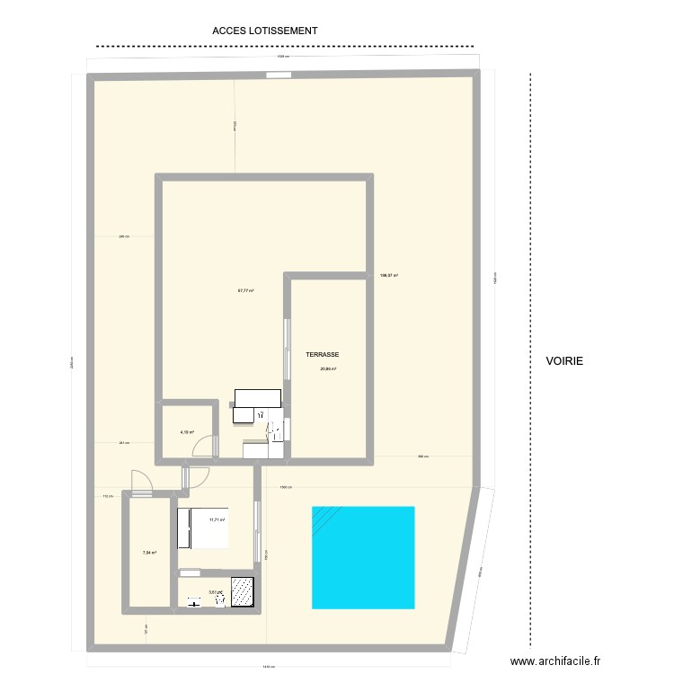 Bryce Montmain. Plan de 7 pièces et 428 m2