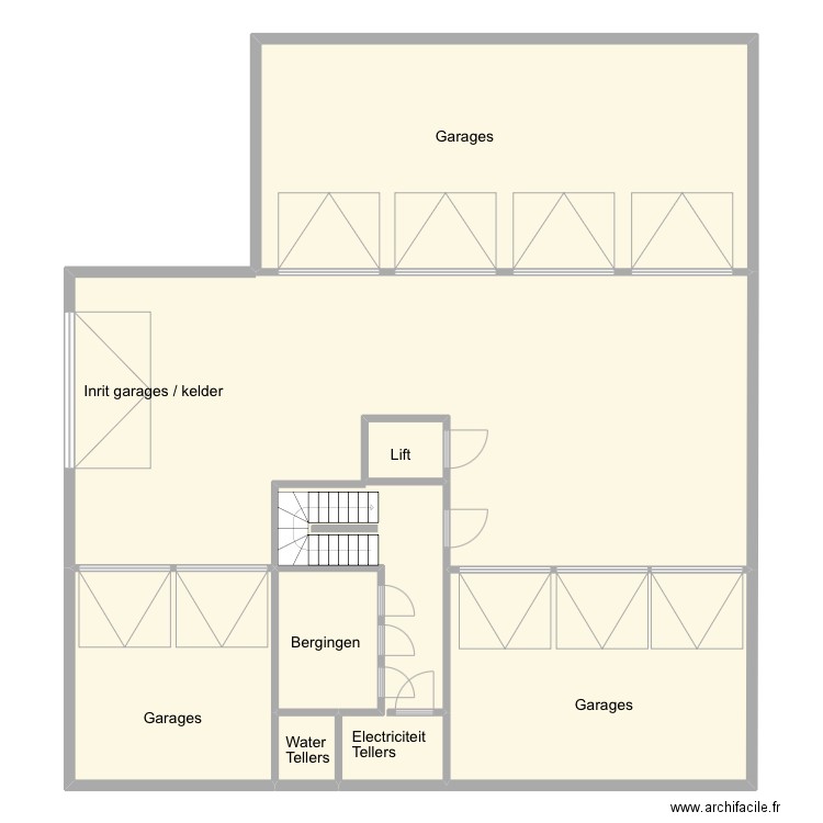 Beverly. Plan de 7 pièces et 302 m2
