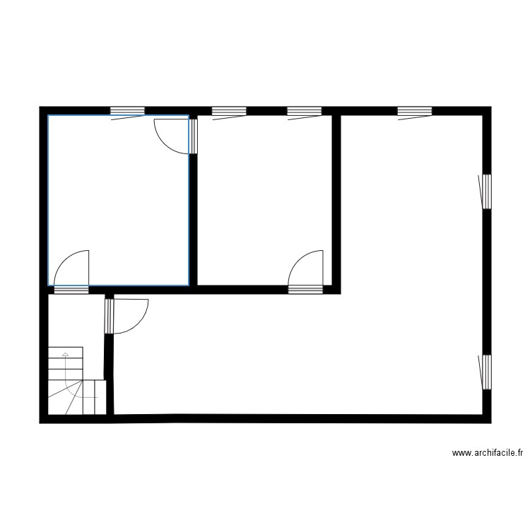 teyssier. Plan de 27 pièces et 256 m2