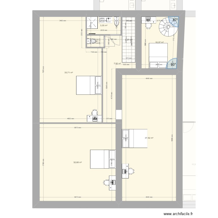 Maison Maxime - Pibrac -projet. Plan de 30 pièces et 301 m2