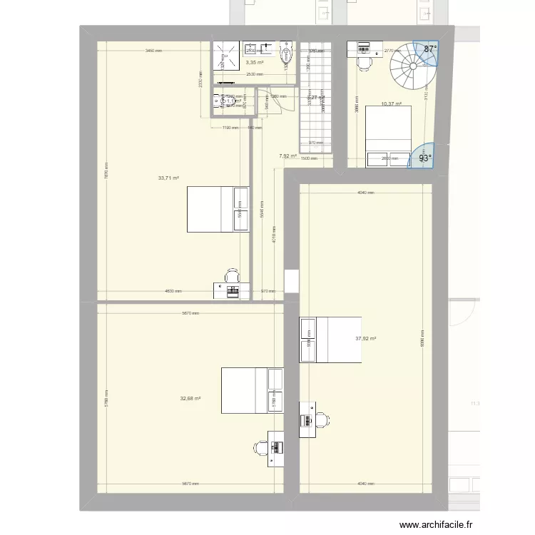 Maison Maxime - Pibrac -projet. Plan de Maison Maxime - Pibrac -projet. Plan de