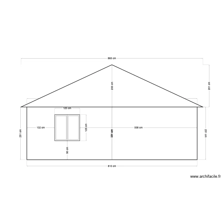 Facade Ouest. Plan de Facade Ouest. Plan de