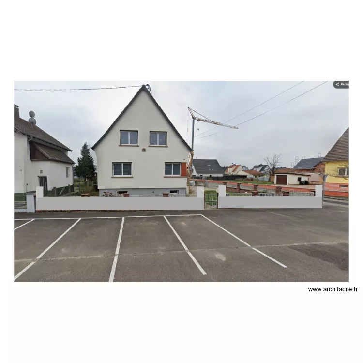 Facade avant. Plan de Facade avant. Plan de