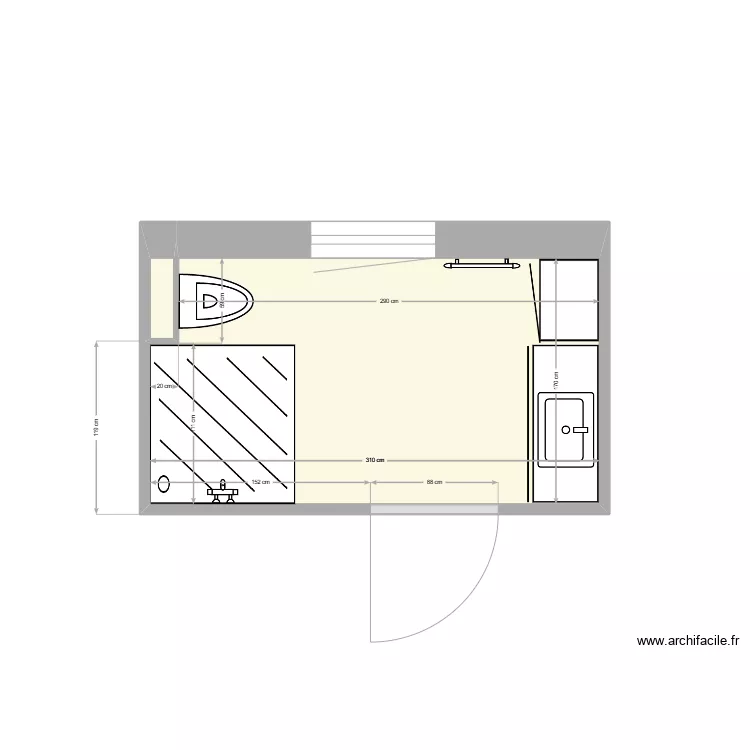 SDB Mich&egrave;le1. Plan de 