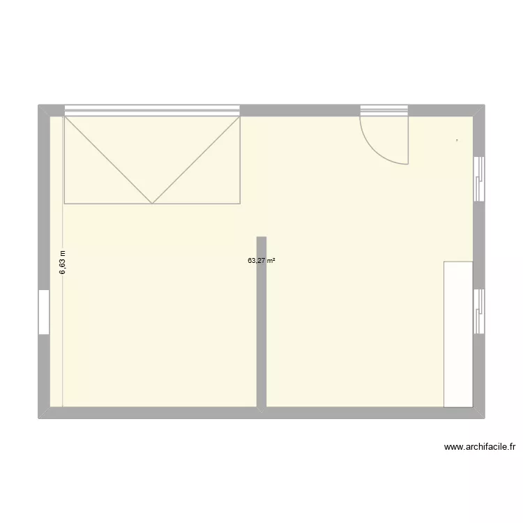 garage. Plan de 1 Pièce et 63 m² garage. Plan de 1 Pièce et 63 m²