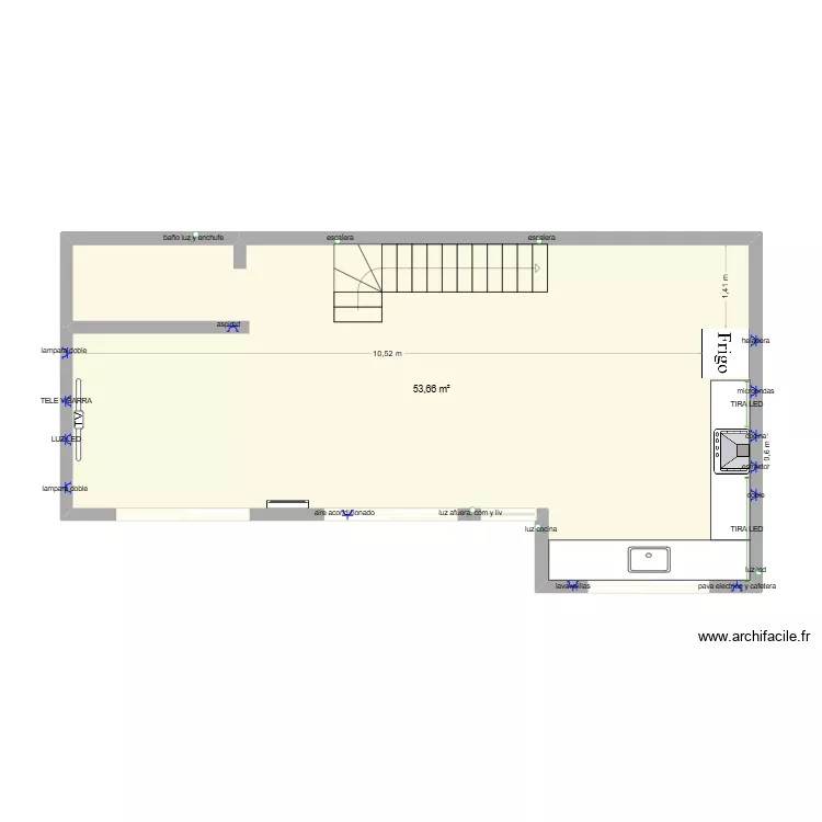 CASA PLANTA BAJA. Plan de 1 et 54 m² CASA PLANTA BAJA. Plan de 1 et 54 m²