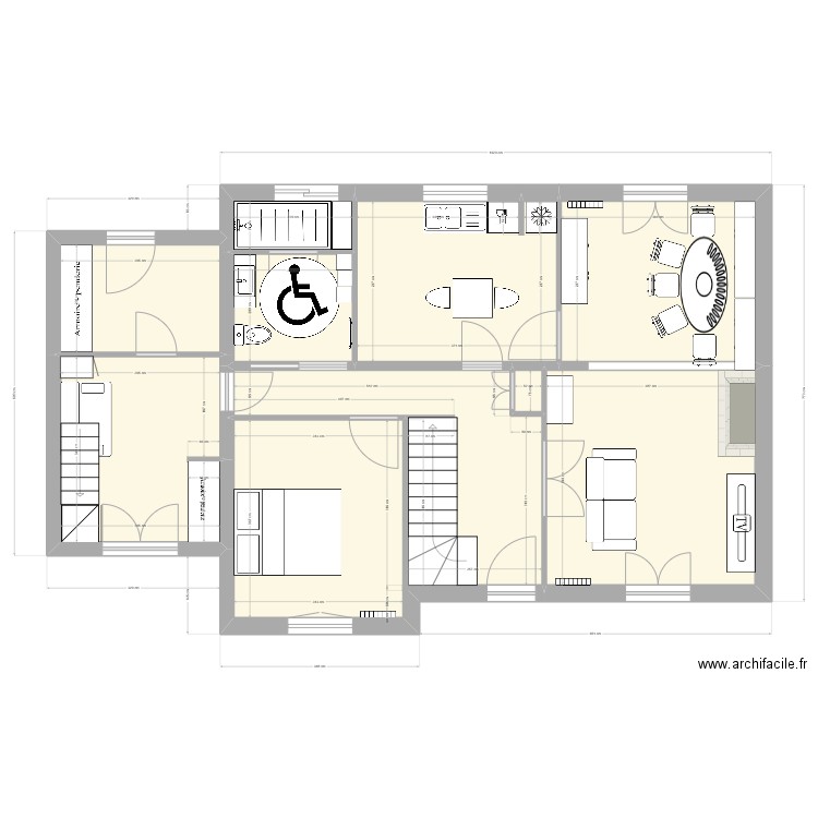 202509 Maison Bretagne RIDOUX V3. Plan de 9 pièces et 83 m2