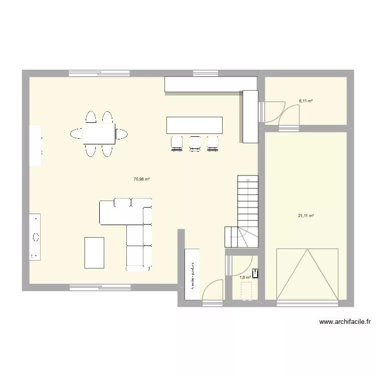PLAN MAISON. Plan de 4  et 100 m²