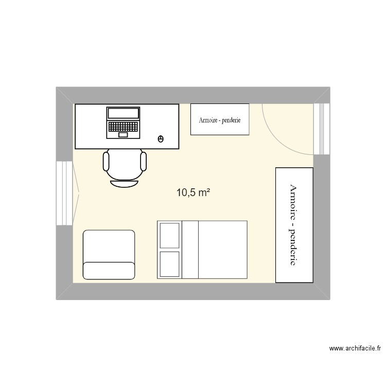 bureau. Plan de 0 pièce et 0 m2