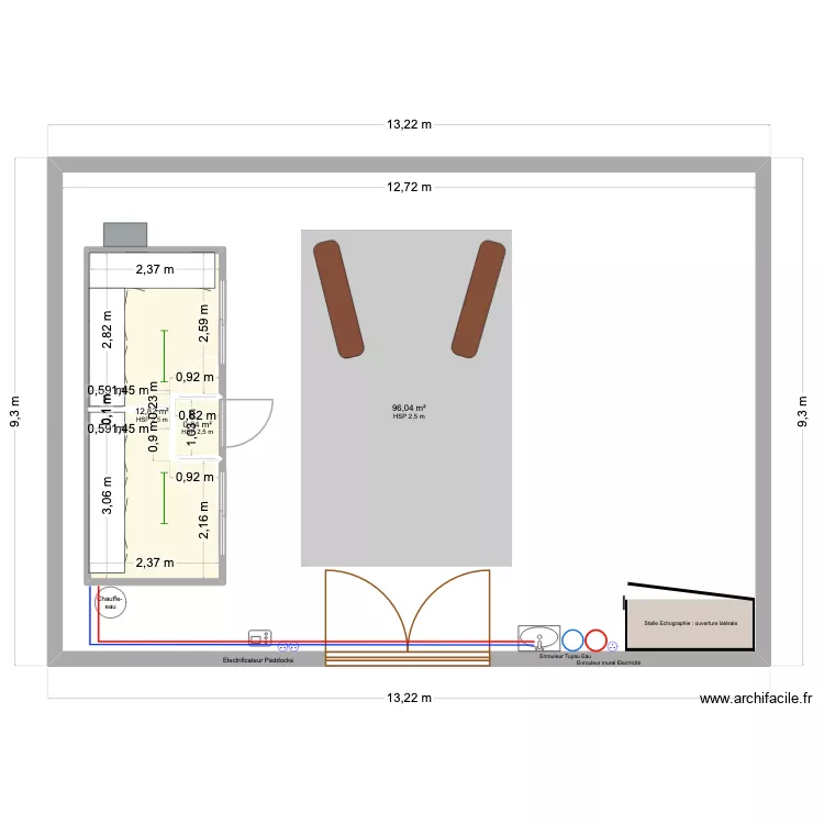 Centre Repro 1. Plan de 3 et 126 m² Centre Repro 1. Plan de 3 et 126 m²
