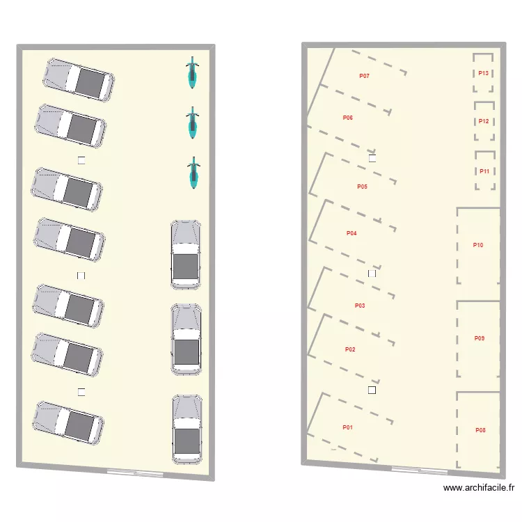 Parking Agde 34800 v1. Plan de 