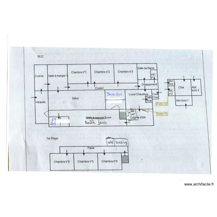 LA LAUDRERIE . Plan de 