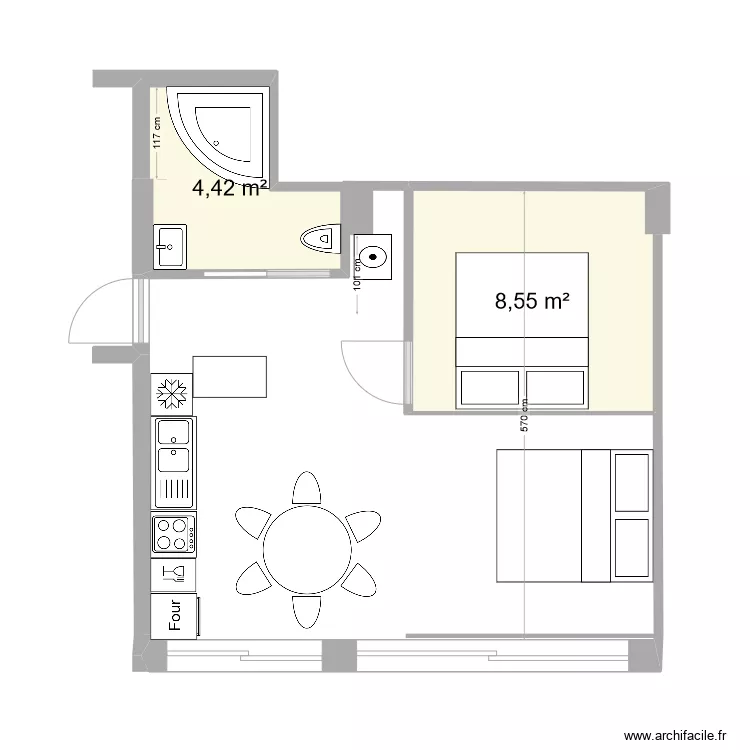 appart acc sb. Plan de 