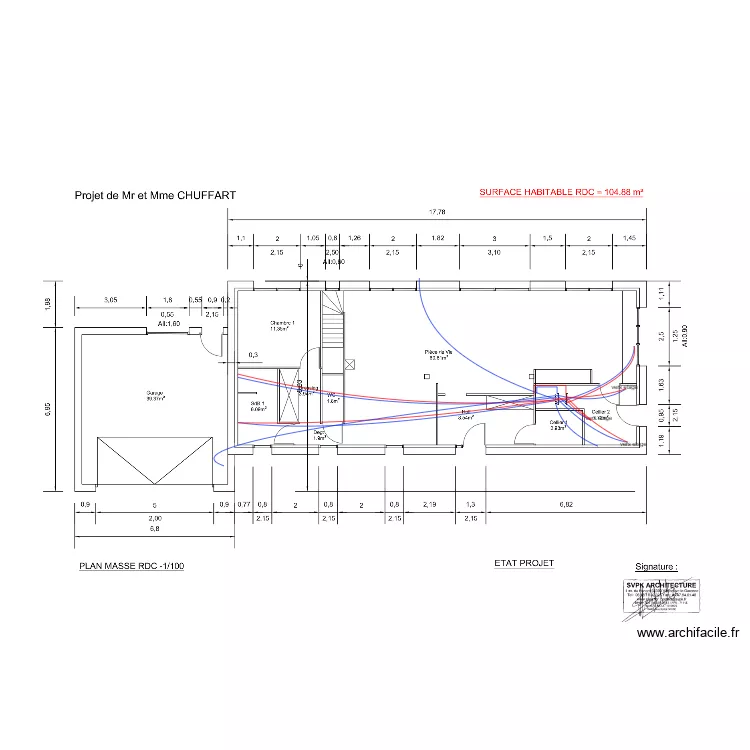 CHUFFART HYDRAULIQUE. Plan de 