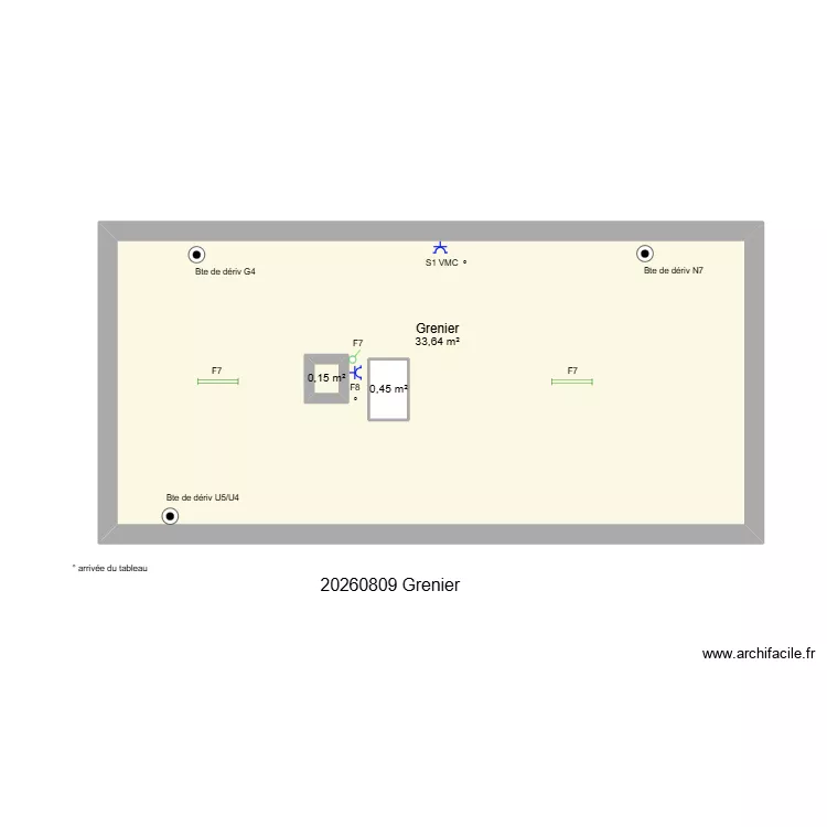 20260809 Maison Romain ADAM Grenier. Plan de 3 et 35 m² 20260809 Maison Romain ADAM Grenier. Plan de 3 et 35 m²