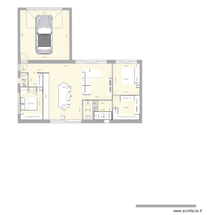 PLAN MAISON DANIEL. Plan de 8 pièces et 112 m2