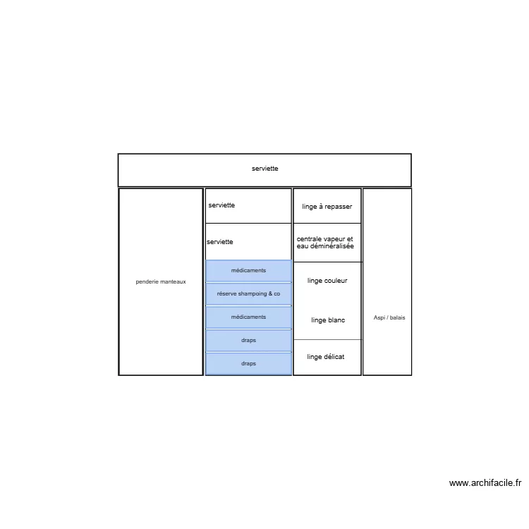 placard entr&eacute;e. Plan de 