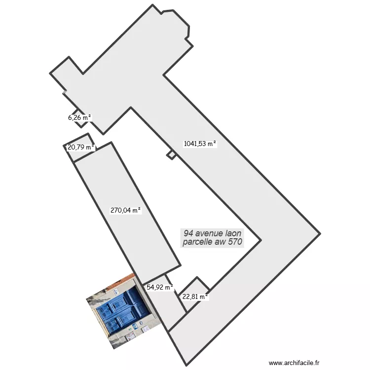 porte 94 av de laon. Plan de 