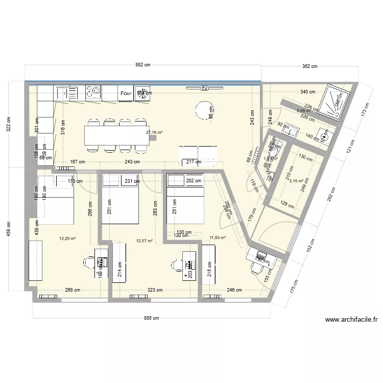 Moissons RDC avec cuisine v2. Plan de Moissons RDC avec cuisine v2. Plan de