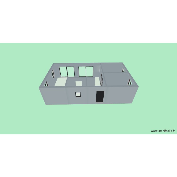 essai1. Plan de 4 pièces et 55 m2