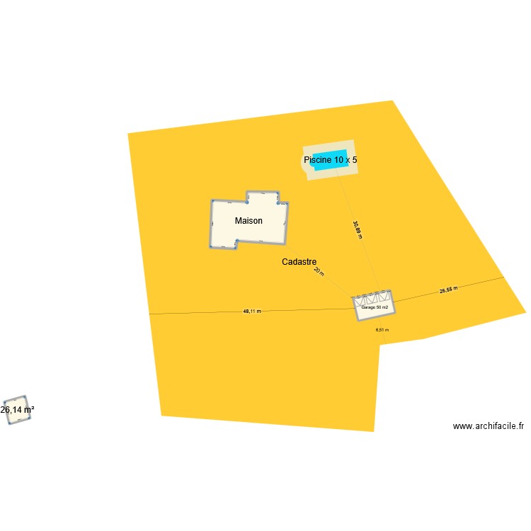 GARAGE 50 M2 - 14 05 2025. Plan de 3 pièces et 260 m2
