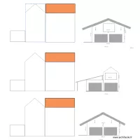 Facade sud Garage Magescq