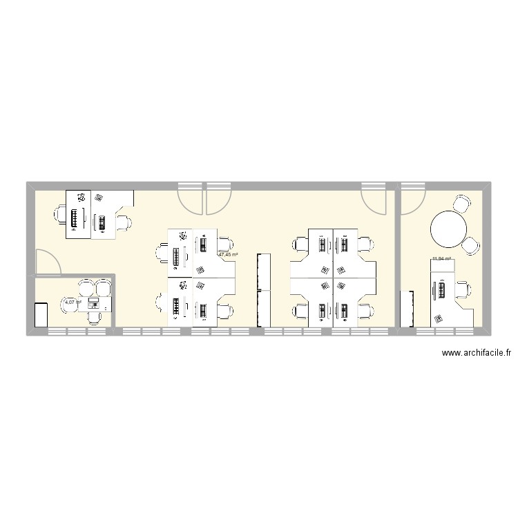 CSP FORMATION BOQUETTE + JULIE. Plan de 3 pièces et 63 m2