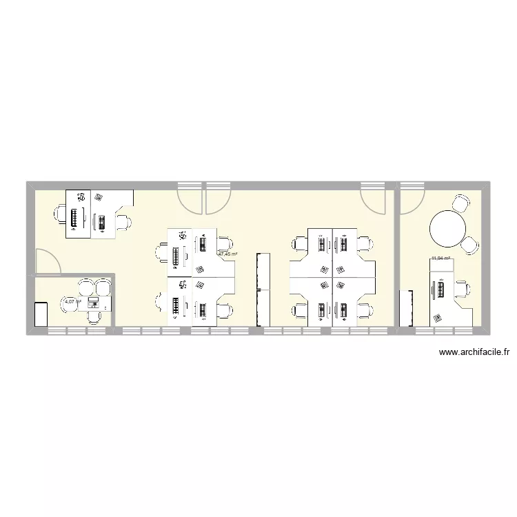 CSP FORMATION BOQUETTE + JULIE. Plan de 3 pièces et 63 m²