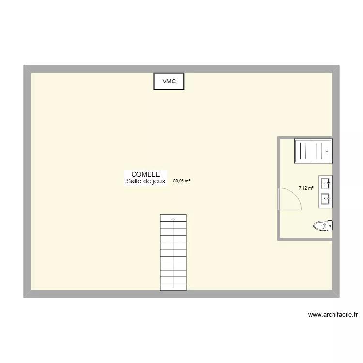 CAMPO Comble. Plan de 