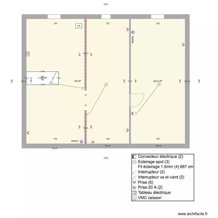 Projet LANUSSE-CAZALE. Plan de 