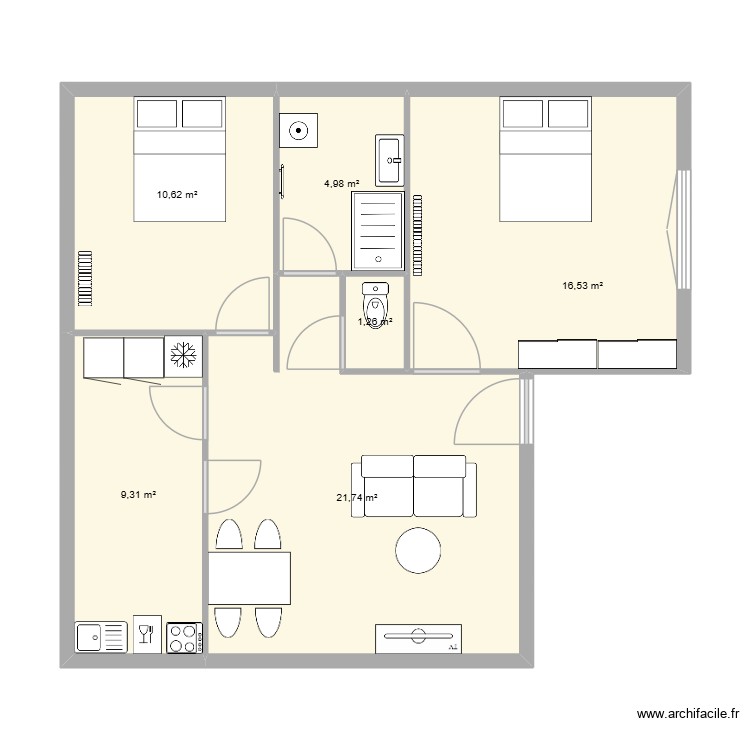 LAGUIN Projet&eacute;. Plan de 0 pièce et 0 m2